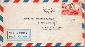 Morocco 1949 - Cover to Paris - F59104