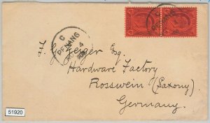 51920 - STRAITS SETTLEMENTS -  POSTAL HISTORY - COVER : Penang to Germany 1904