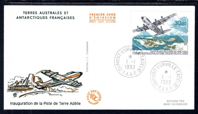 French Southern and Antarctic Territories C127 Airplane U/A FDC