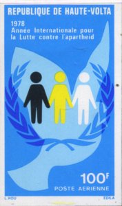 191568 MNH ALTO VOLTA 1978 AÑO INTERNACIONAL CONTRA EL APARTHEID