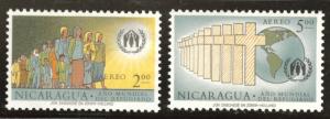 Nicaragua Scott C452-453 MNH** airmail set