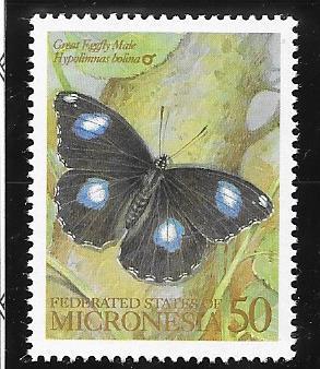 Micronesia #183b  50c Butterfly (MNH) CV$1.00