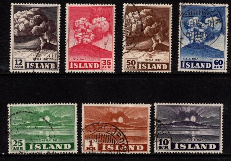 Iceland -  #246 - 252 Eruption of Hekla Volcano set/7 - Used