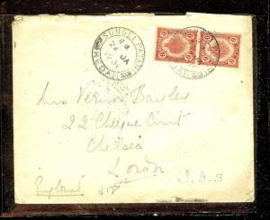 MALAYA KEDAH (P1012B) 1931 6C LEAF PR ON COVER TO ENGLAND