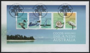 Cocos Islands 2013 FDC Sc 371a 50th ann Island Postage Stamps Sheet