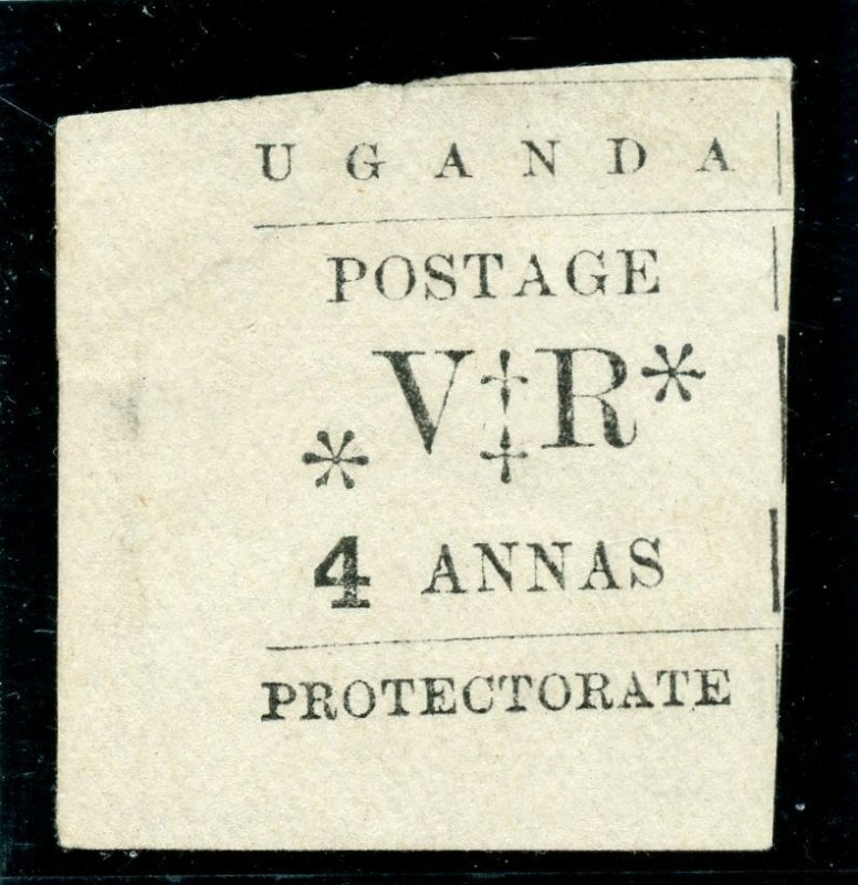 Uganda 1896 QV 4a black (no gum as issued) MLH. SG 58. Sc 65.