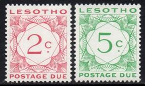 Lesotho - 1976 Postage Due Set MNH** SG D17-18