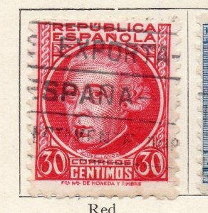 Spain 1931-36 Early Issue Fine Used 30c. 143452