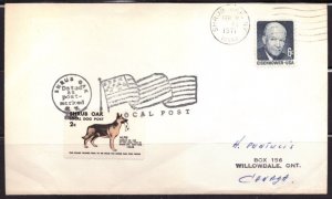 F2162   UNITED STATES   Cover # 1393      Shrub Oak, NY - Local Post