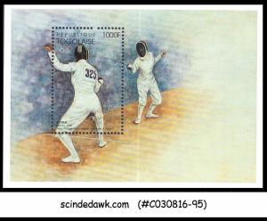 TOGO - 1996 OLYMPIC GAMES FENCING - MIN. SHEET MINT NH