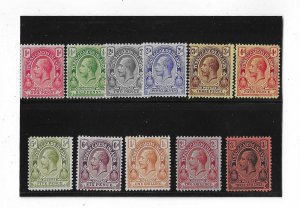 Turks & Caicos Sc #25-35 set of 11 OG VF