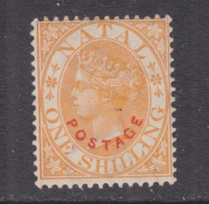 NATAL, 1888 QV, 1s, Orange, lhm.