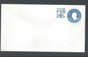 Canal Zone U18 4c + 1c  Blue Mint Entire