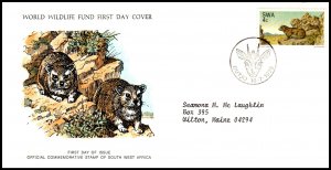 South West Africa 391 Mammal WWF Typed FDC