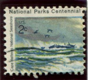 1448-1451 US 2c National Parks, used sgls(4)