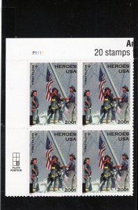 B2 Heroes of 2001, MNH UL-PB/4 (#P1111)