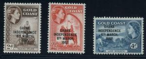 Ghana 25 - 27 MNH F-VF