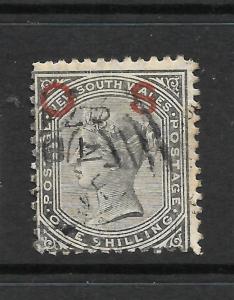 NEW SOUTH WALES 1879-05   1/-   QV  OFFICIAL  FU  P13    SG O12