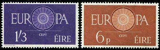 HERRICKSTAMP IRELAND Sc.# 175-76 Europa Stamps Mint NH Cat. Value $50.00