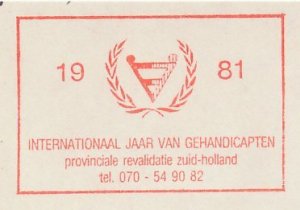 Meter cut Netherlands 1981 International Year of Disabled Persons