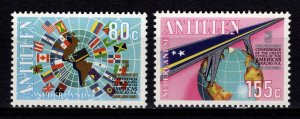 Netherlands Antilles 1988 3rd Let us Build Bridges Conference, Set [Mint]