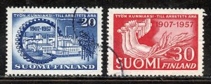Finland # 347-8, Used.
