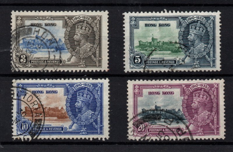 Hong Kong 1935 KGV Silver Jubilee fine used SG133-136 WS32117