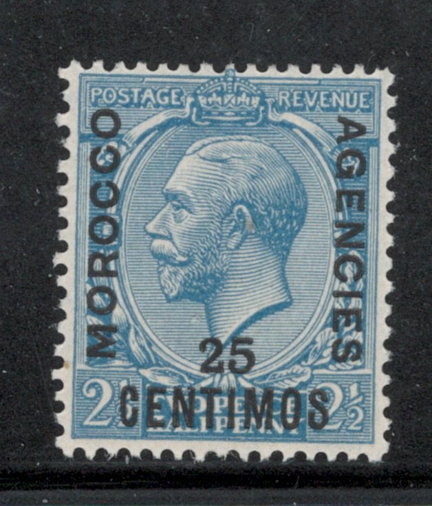 Great Britain Offices Morocco 1926 Overprint 25c on 2 1/2p Scott # 61 MH