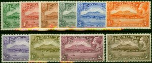 Montserrat 1932 Set of 10 SG84-93 V.F MNH