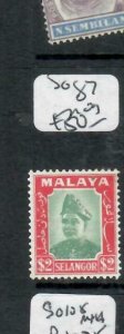 MALAYA  SELANGOR (P0212B)   SULTAN  $2.00  SG 87   MOG 