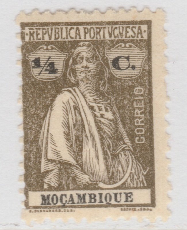 PORTUGAL MOZAMBIQUE 1914 1/4c Smooth Paper Perf 12x11 1/2 MNH** A29P32F36899-