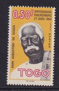 Togo   #396 MNH  1961  de Souza 50c