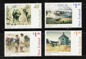 1998 New Zealand Sc #1522-25 - Artist Peter McIntyre - 4 MNH stamp set Cv $8