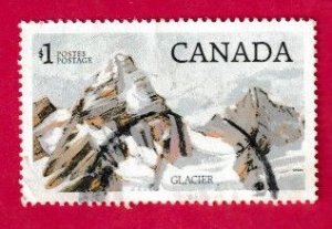 CANADA SCOTT#934 1984 $1 GLACIER NATIONAL PARK - USED