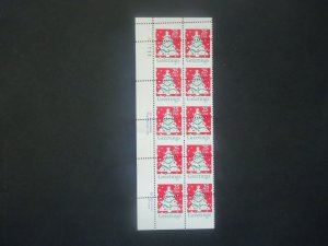 #2515 Christmas Panel EFO Major Error Misperforated MNH OG VF