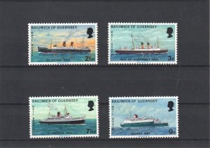 Guernsey 1973 - Mail Packet Boats (2nd Issue) - MNH Set - SG 80-83