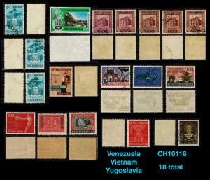 Worldwide Venezuela Vietnam Yugoslavia 18 total  ~ CH10116