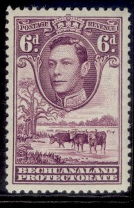 BECHUANALAND PROTECTORATE GVI SG124a, 6d purple, LH MINT.