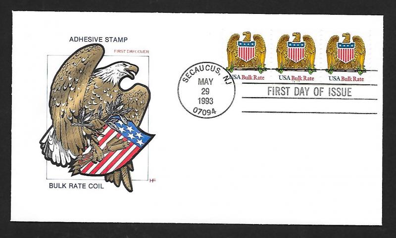 UNITED STATES FDC (10¢) 'Eagle' Rate PNC#11111 1993 Farnam