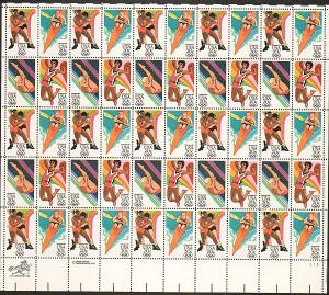 US #2082-85 Mint Sheet Los Angeles Summer Olympics 