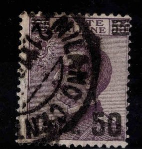 Italy Scott 157 Used  50/55 surcharged stamp Milano cancel CV $14.50