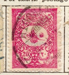 Turkey 1901 Early Issue Fine Used 20p. 181530