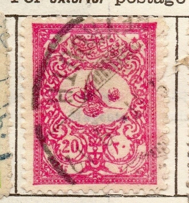 Turkey 1901 Early Issue Fine Used 20p. 181530