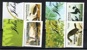 BARBUDA 1985 Birth Bicent of John Audubon BARBUDA MAIL opt set SG 794- 97 FU CDS