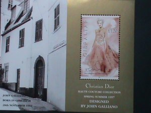 GIBRALTAR-1997-SC#739-CHRISTIAN DIOR FASHION DESIGN-BY JOHN GALLIANO -MNH-S/S