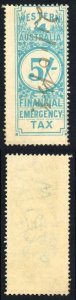 Western Australia 5/- Blue Financial Emergency Tax BF10