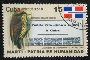 CUBA Sc# 5127  BIRDS Jose Marti   15c   2010  used / cto