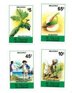 St. Vincent 1994 - Breadfruit Planting - Set of 4 Stamps - Scott #1997-00 MNH