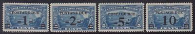 Canal Zone J21-J24 VF-XF-OG-PH set cv $ 28 ! see pic !