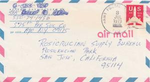 United States A.P.O.'s 11c Airliner Silhouette 1973 Army Postal Service, APO ...